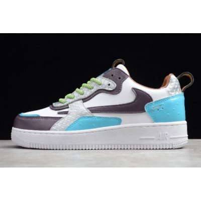 Nike Air Force 1 Ac Beyaz / Tavuskuşu Mavi / Mor Kaykay Ayakkabı Türkiye - PGC1PGV9